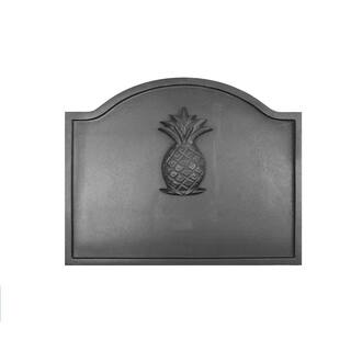 MINUTEMAN INTERNATIONAL 19.5 in. L Black Small Cast Iron Pineapple Fireback CFB-10