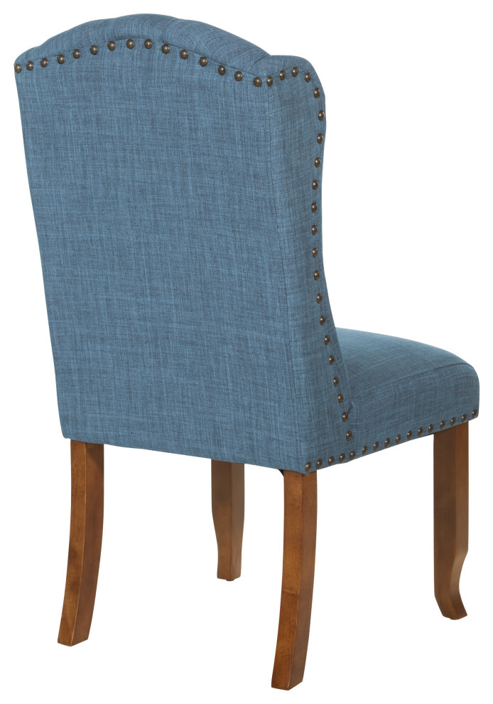 Jessica Tufted Wing Dining Chair   Transitional   Dining Chairs   by Homesquare  Houzz