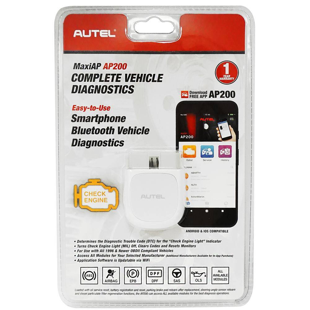 Autel Advanced Smartphone Vehicle Diagnostics AP200