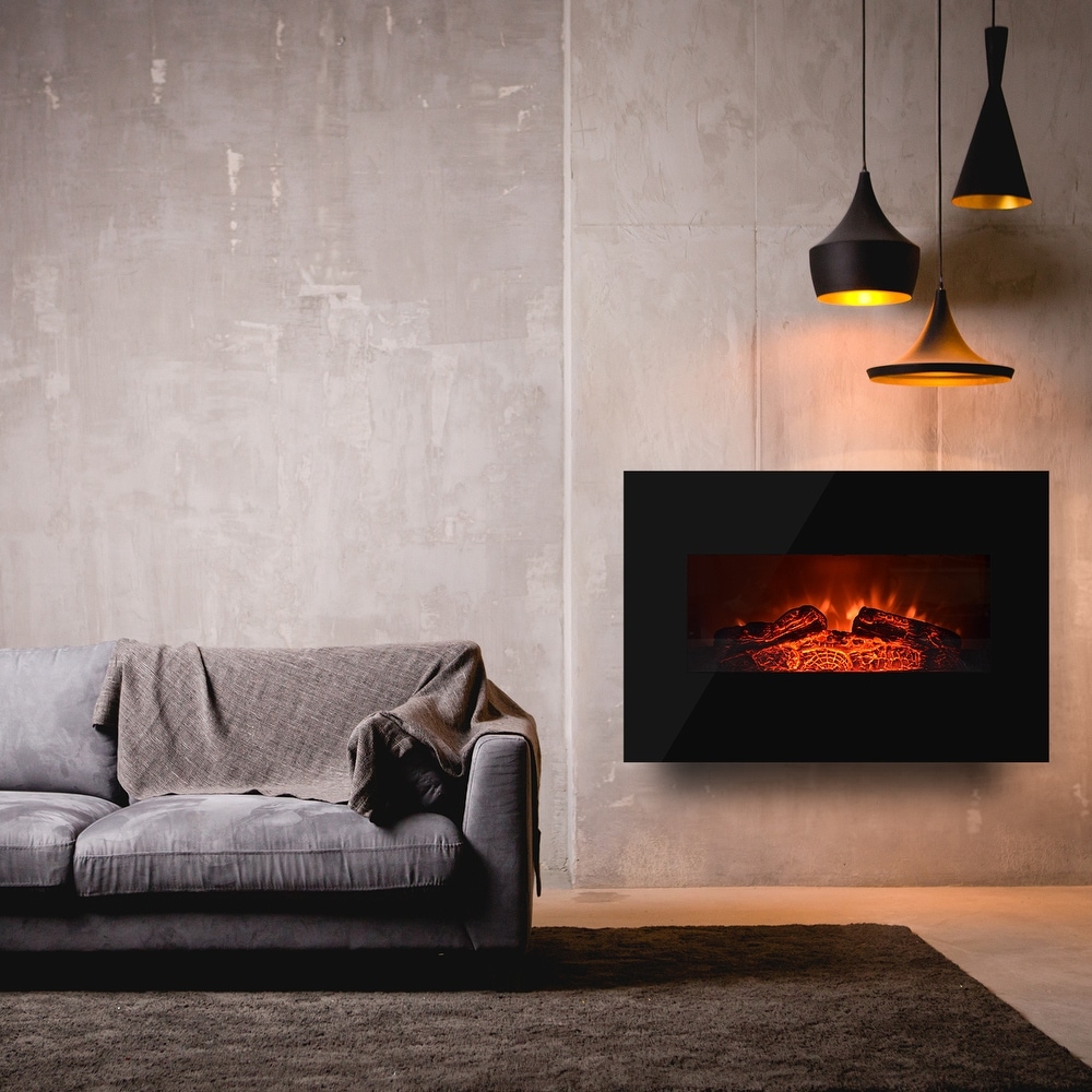 ELEGANT Electric Fireplace Heater Insert Wall Mounted