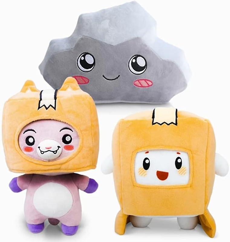 3 Pcs， Removable Figure Toys Anime Soft Stuffed Doll For Kids And Fans，the Best Choice For Christmas Birthday Halloween (boxy+foxy+rocky)