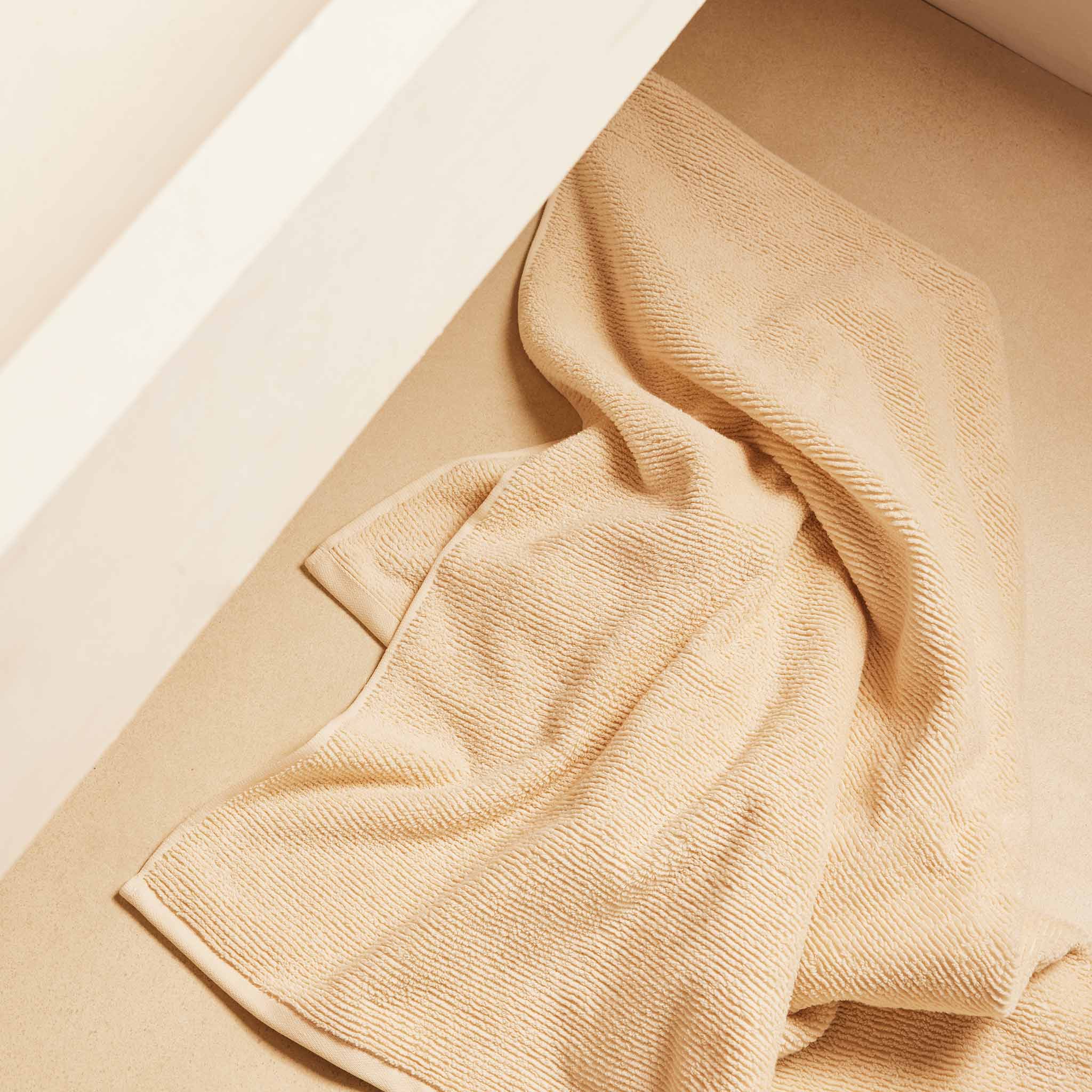 Organic Ribbed Bath Towels