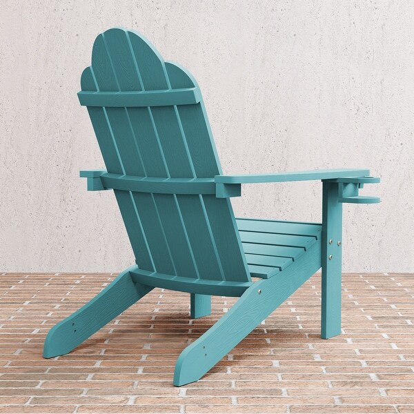 LUE BONA Plastic Poly Weather Resistant Outdoor Patio Adirondack Chair 1Pack