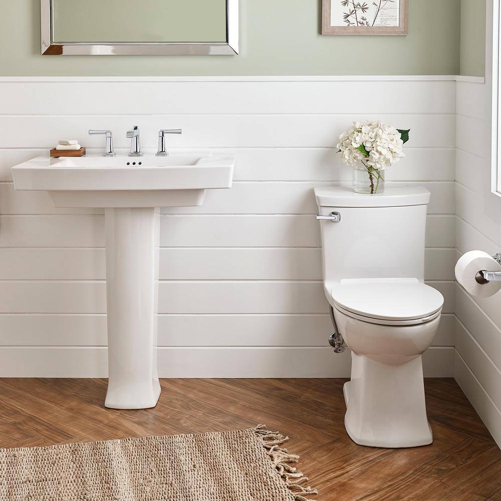 American Standard Townsend Vormax Tall Height 1-Piece 1.28 GPF Single Flush Elongated Toilet in White Seat Included 2922A104.020