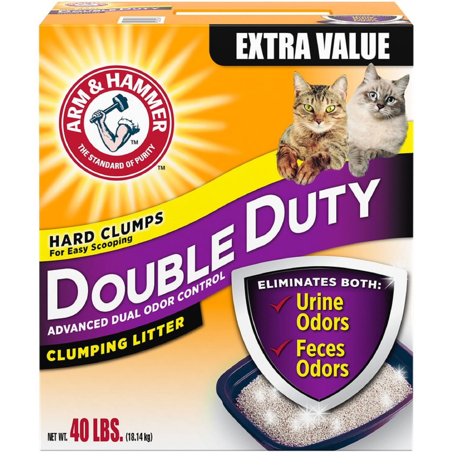 Arm and Hammer Fresh and Clean Scent Cat Litter 40 lb