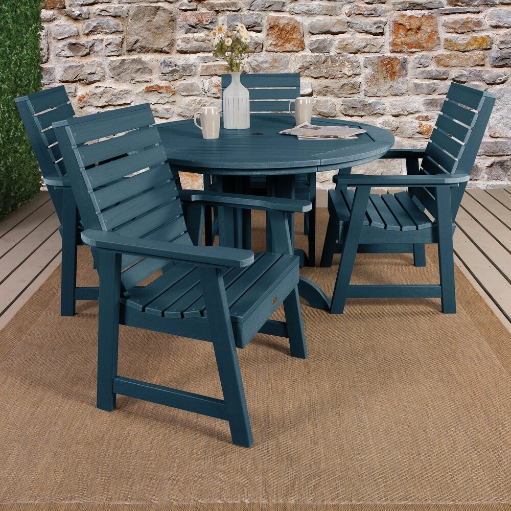 Weatherly 5 piece Outdoor Dining Set   48\