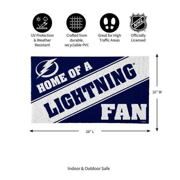 Evergreen Tampa Bay Lightning Pvc Mat Color