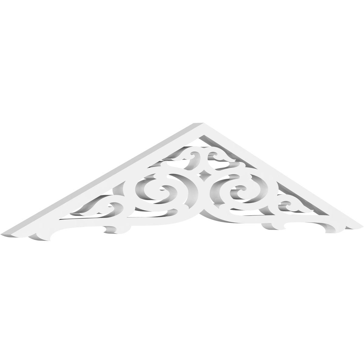 Ekena Millwork 36 W x 7 1/2 H x 1 P (5/12) Pitch Athens Architectural Grade PVC Gable Pediment