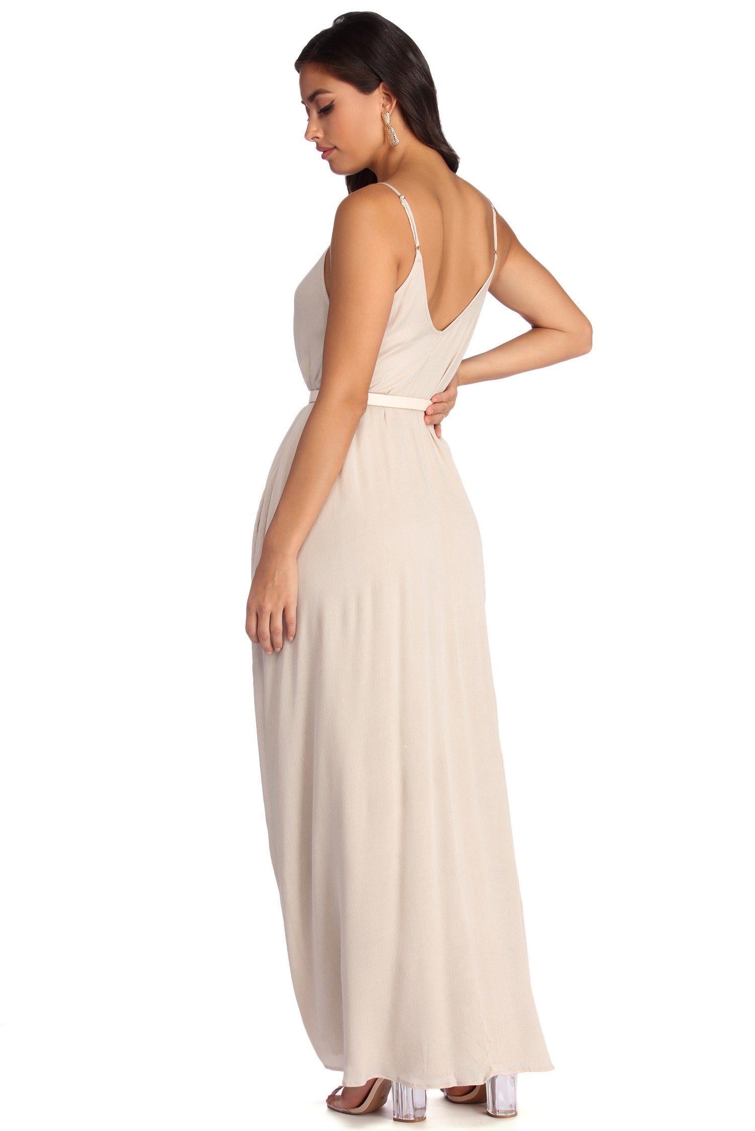 Casual Cutie Linen Maxi Dress