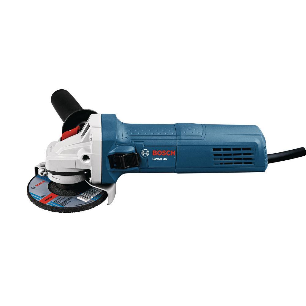 Bosch 8.5 Amp Corded 4.5 in. Angle Grinder with Lock-On Slide Switch GWS9-45