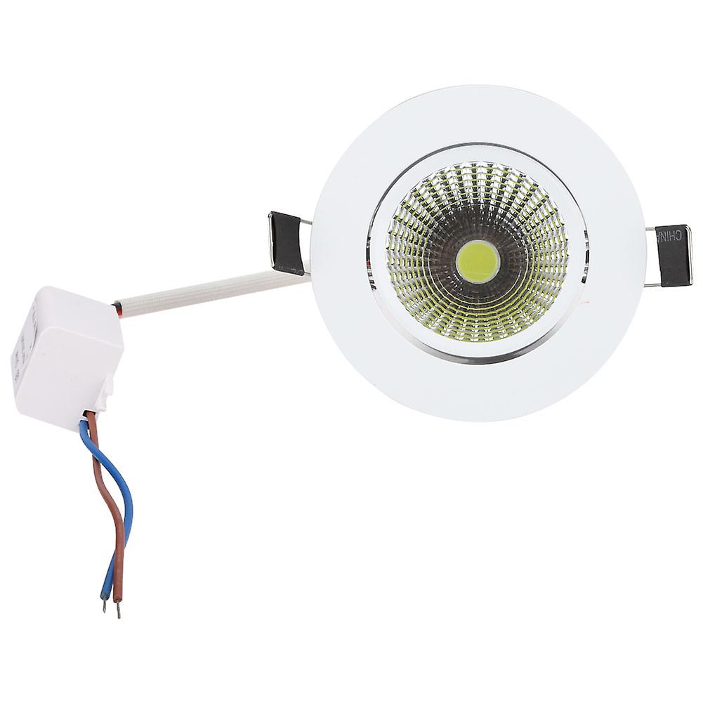 100-240V COB Aluminium LED Ceiling Light Recessed Downlight Indoor Decoration Lamp Opening Hole 69mm5W Cold White