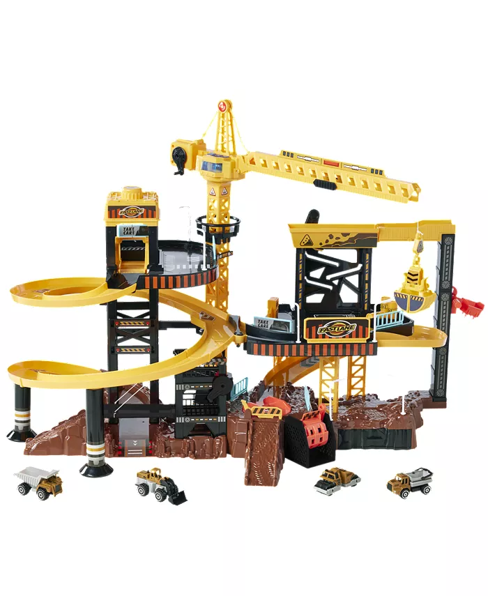 Fast Lane Lights and Sounds Construction Playset  Created for You by Toys R Us