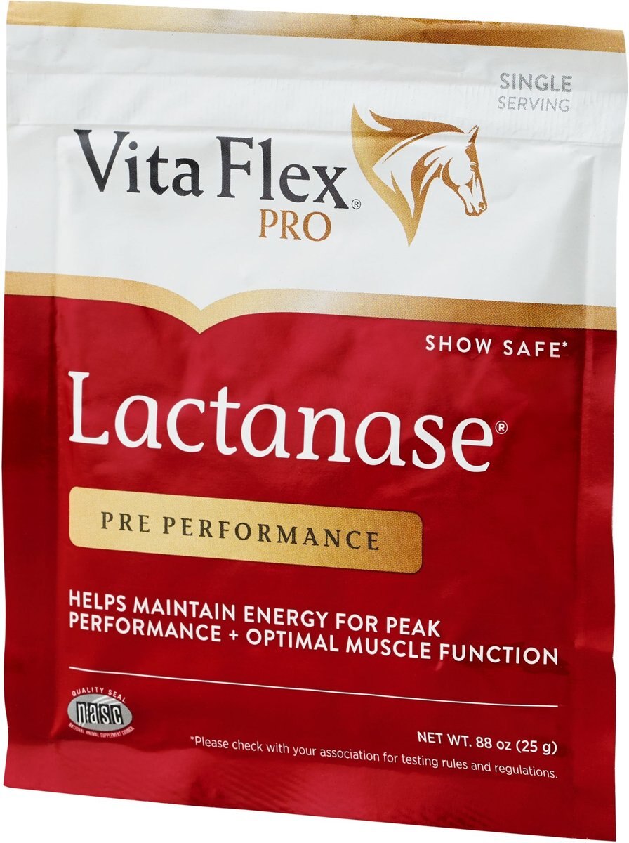 Vita Flex Pro Lactanase Muscle and Metabolism Powder Horse Supplement， 25-gm packet