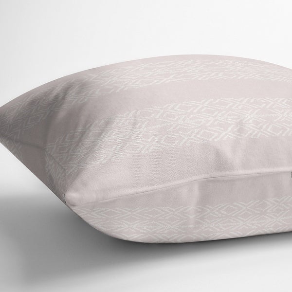 XO STRIPE PINK Indoor|Outdoor Pillow By Kavka Designs