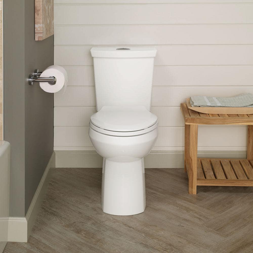 American Standard Cadet 3 in Tall Height 2piece 10 16 GPF Dual Flush Elongated Toilet in White Seat Included