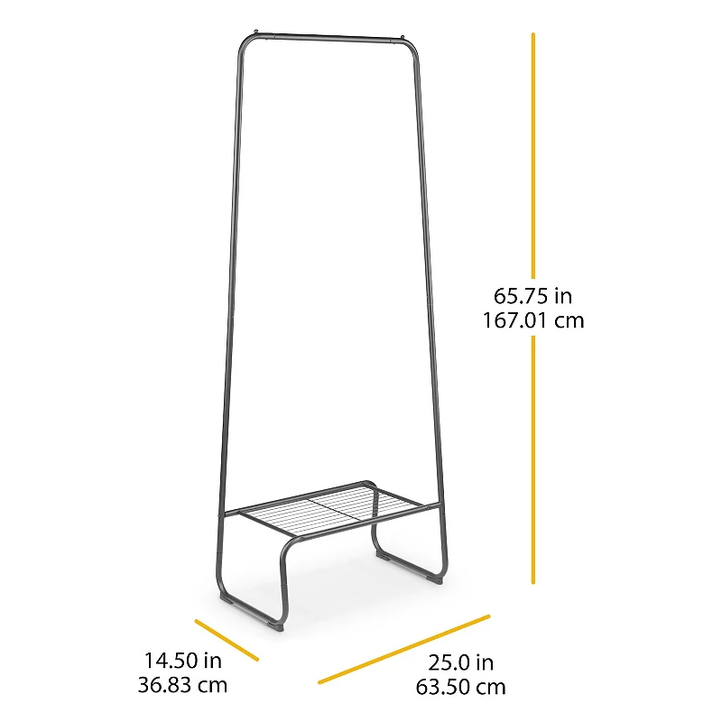 Whitmor Garment Rack With Shelf