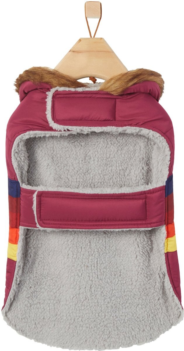 Frisco Mediumweight Colorblock Adventure Insulated Dog and Cat Parka