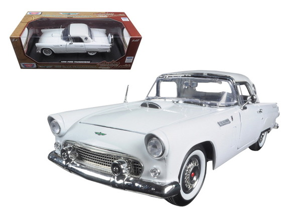 Motormax 1956 Ford Thunderbird White Timeless Clas...