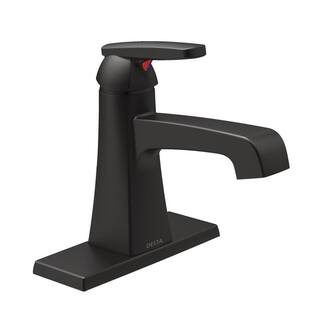 Delta Ashlyn Single Hole Single-Handle Bathroom Faucet in Matte Black 564-BLMPU-DST