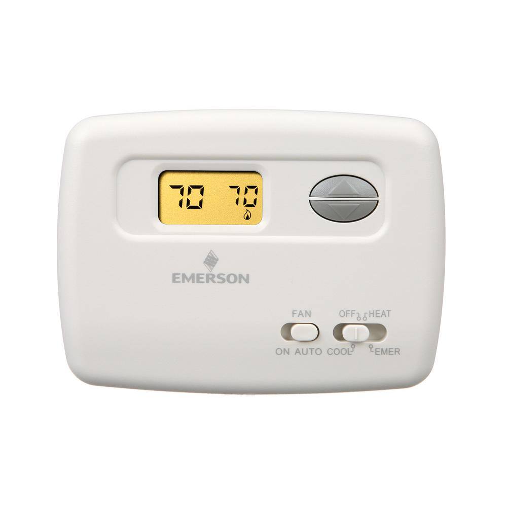 Emerson 70 Series Classic Non-Programmable Heat Pump (2H1C) Thermostat 1F79-111