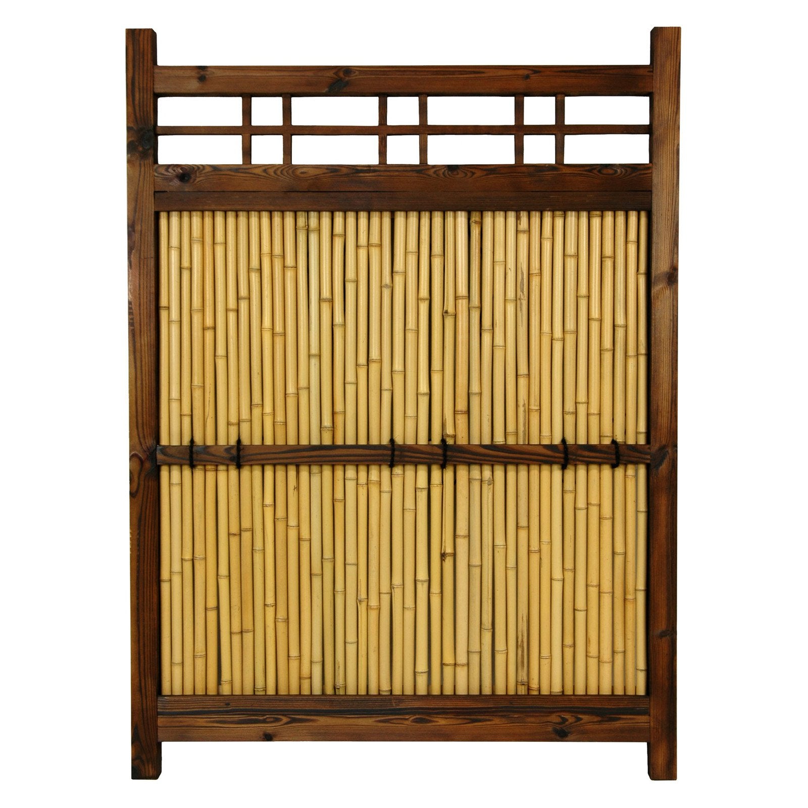 Oriental Furniture 4 ft. x Oriental Furniture 3 ft. Japanese Bamboo Kumo Fence