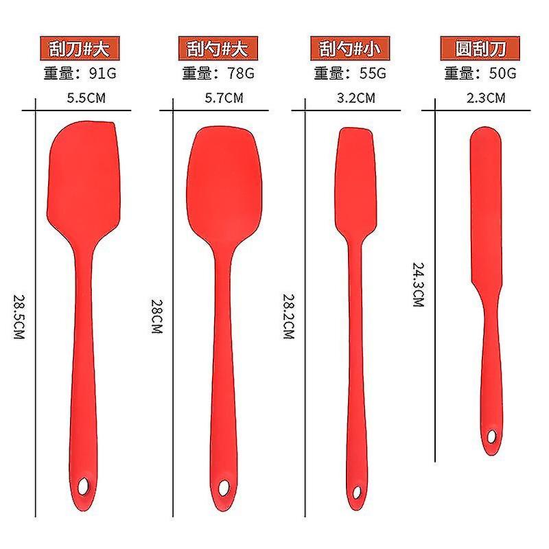 Spatula 9 Pcs Set Silicone Kitchen Utensils Spatulas For Cooking Baking Non-stick Heat-resistant Kit