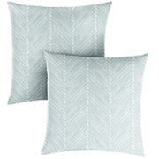 Sorra Home Outdoor/Indoor Knife Edge Pillow Set of Two - 20 x 20