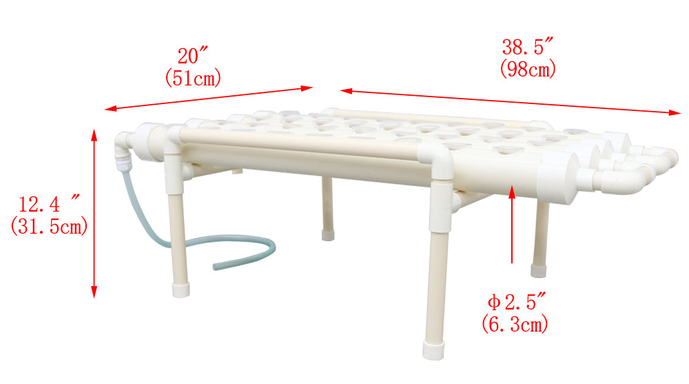 TECHTONGDA 36 Holes Hydroponic Site Grow Kit Garden Plant System Indoor Grow Kit Pipeline Vegetable Planter