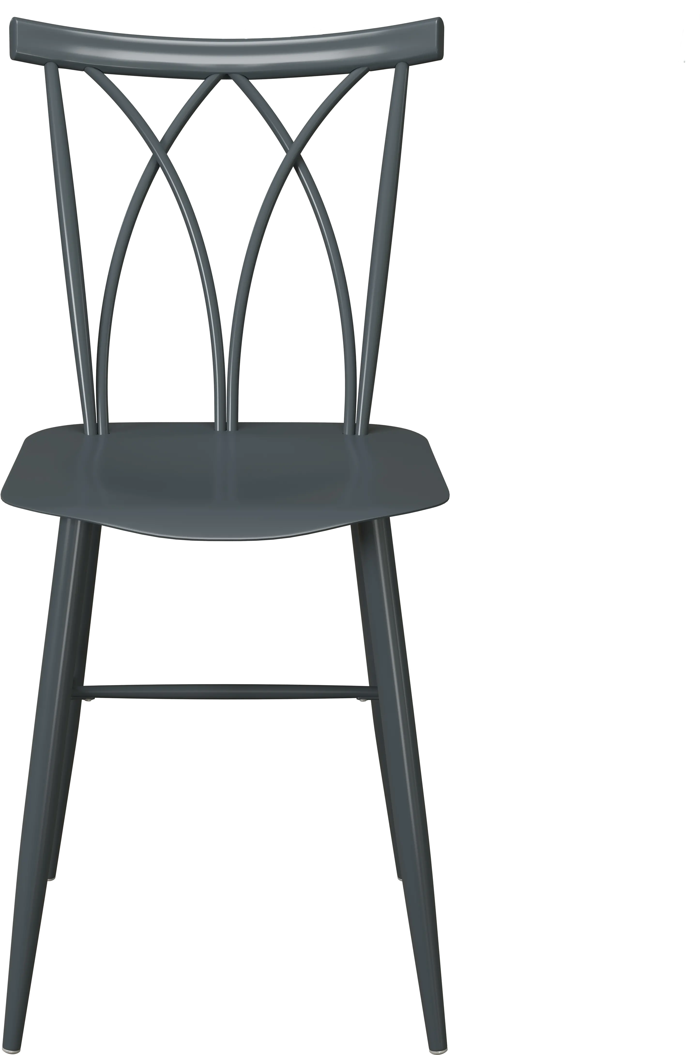 Easton Gray Metal Dining Room Chair (Set of 2)