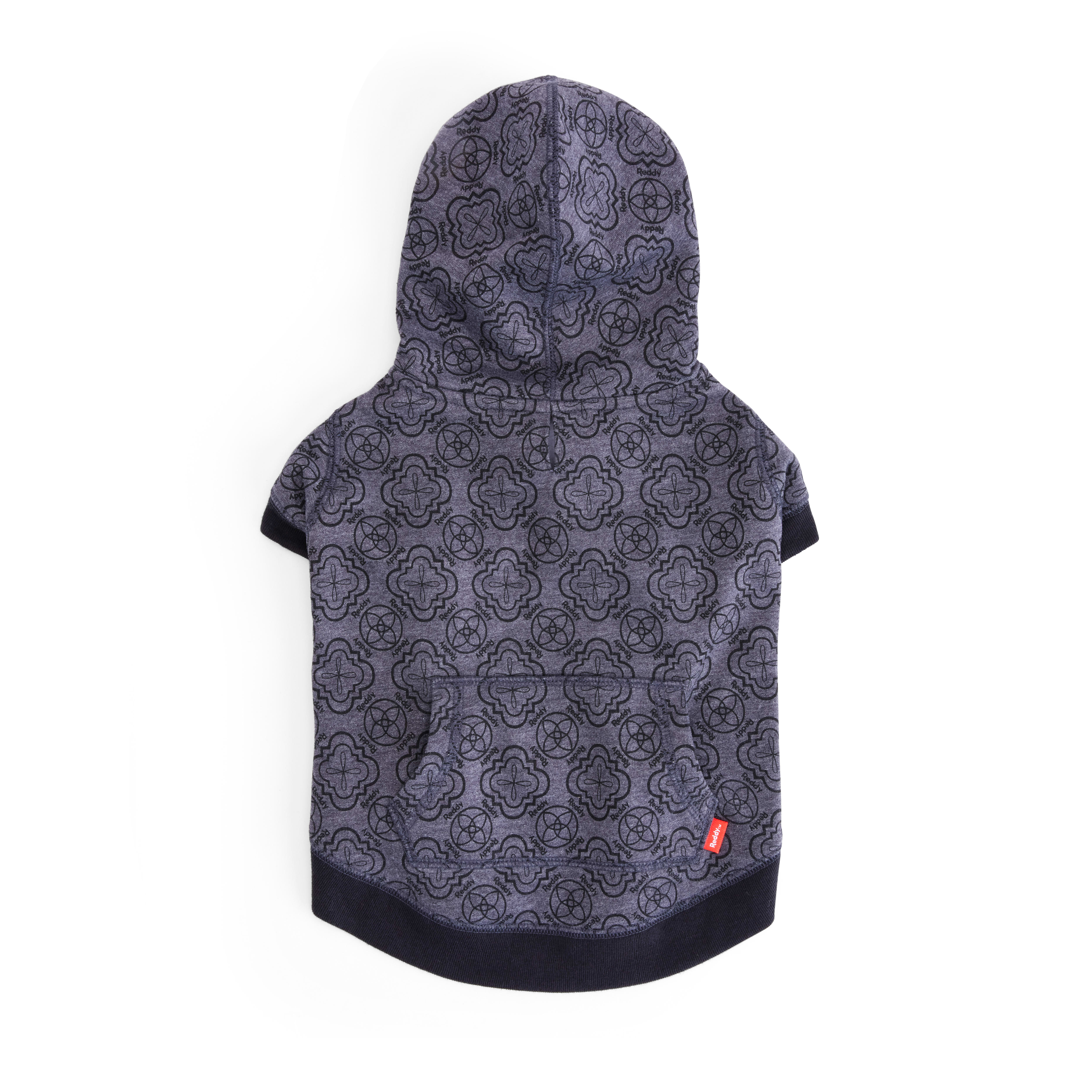 Reddy Charcoal Dog Hoodie， X-Small