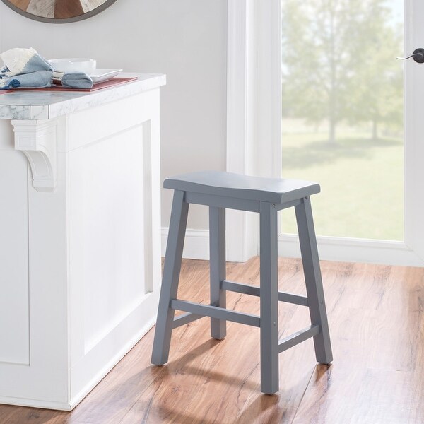 Ashen Grey 24-inch Counter Stool - N/A