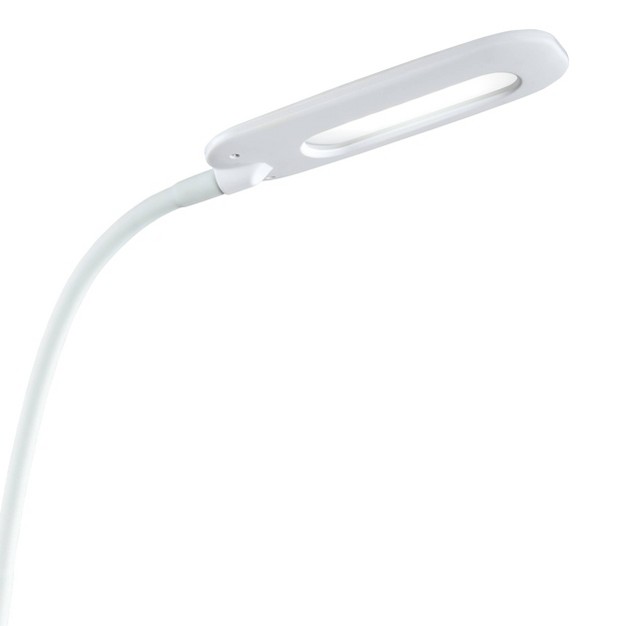 Wellness Series Flexible Soft Touch Desk Lamp includes Led Light Bulb White Ottlite