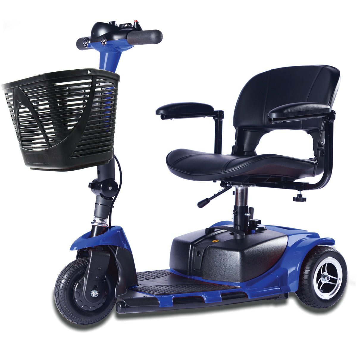 Zipr Roo 3 Wheel Scooter - Lightweight Folding Mobility Scooter - Travel 3 Wheel Mobility Scooter for Seniors, Adults, Handicapped, Elderly - Blue