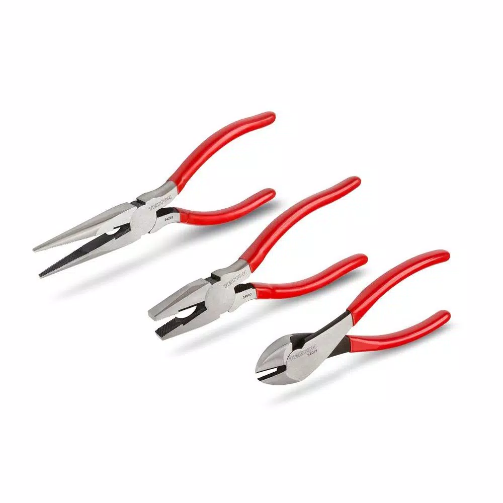 TEKTON Cutting， Linemanand#8217;s， Long Nose Pliers Set (3-Piece) and#8211; XDC Depot