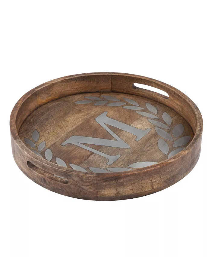 The GG Collection Heritage Collection Monogram Mango Wood Round Tray