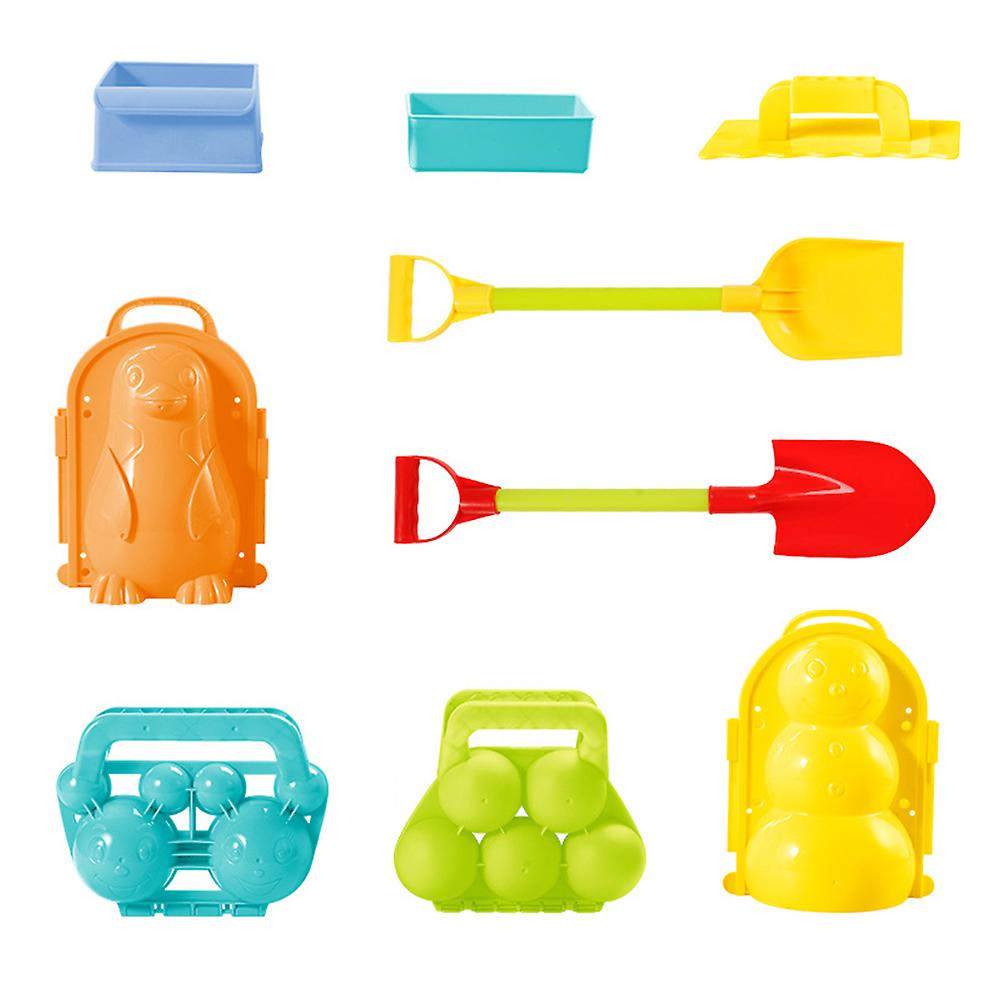 Children Snow Toys Winter Outdoor Game Tools Snow Maker Beach Sand Digging Bucket Spoon 8 Piece Set