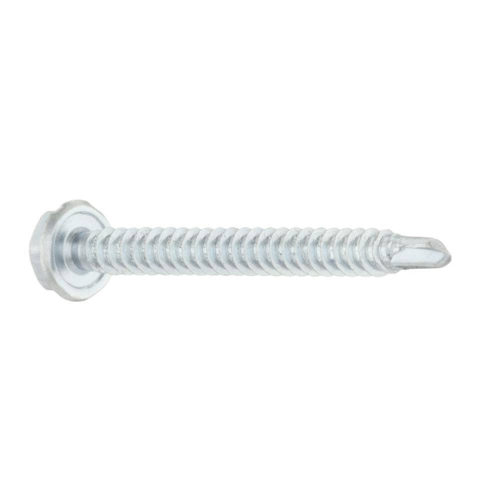 Everbilt #10 x 2 in. Zinc Plated Hex Head Sheet Metal Screw (25-Pack) 823222