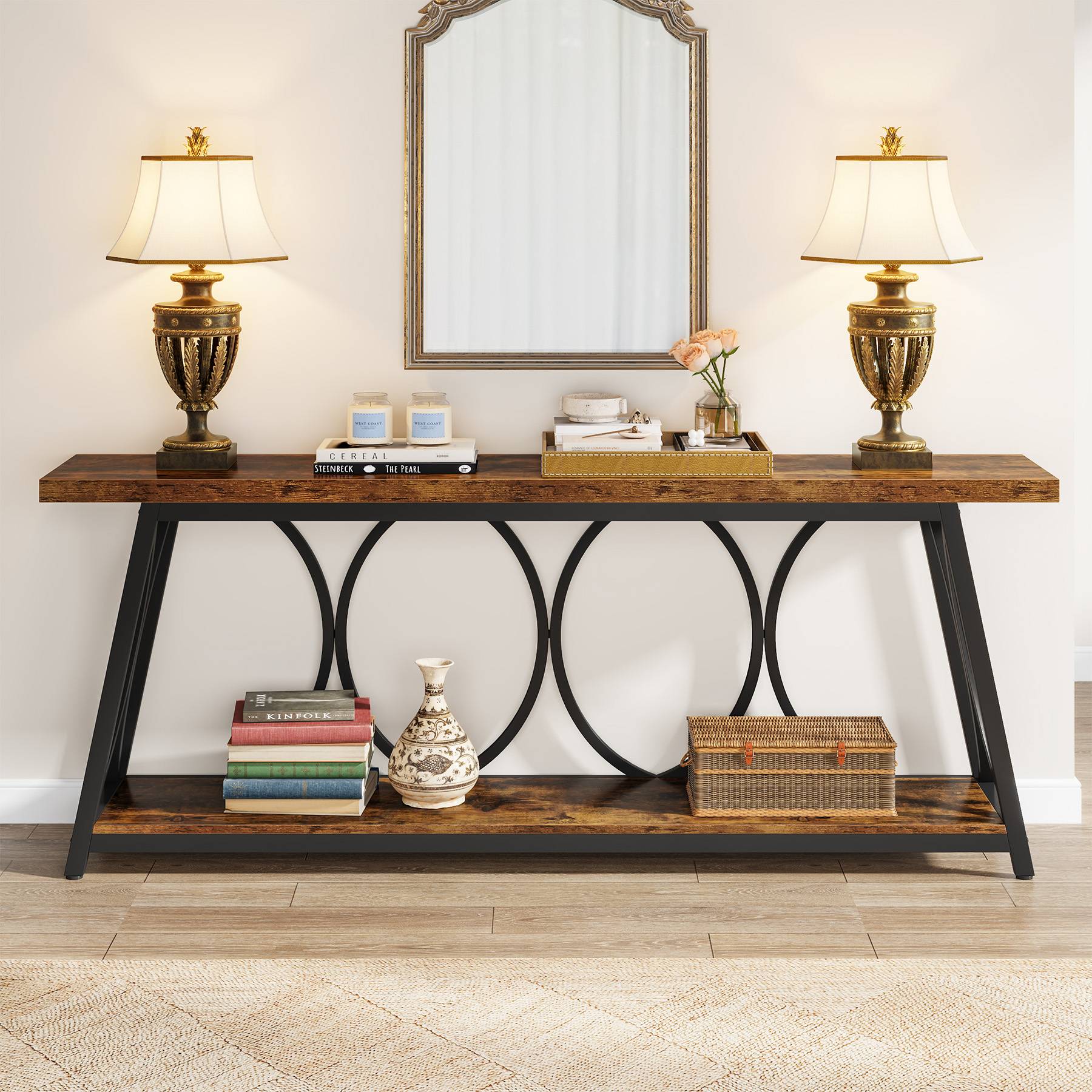 2-Tier Console Table, 70.9