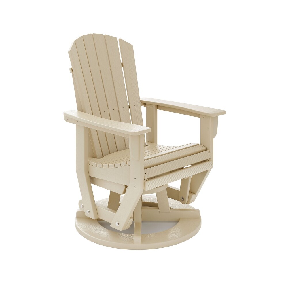 Ocean View HDPE Swivel Glider Chair