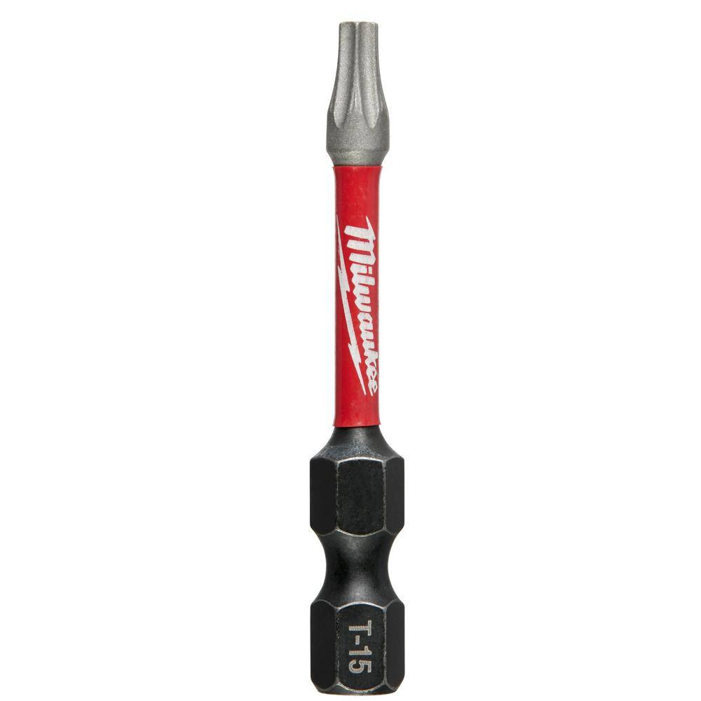 MW SHOCKWAVE Impact Duty 2 in. T15 Torx Alloy Steel Screw Driver Bit (1-Pack) 48-32-4483