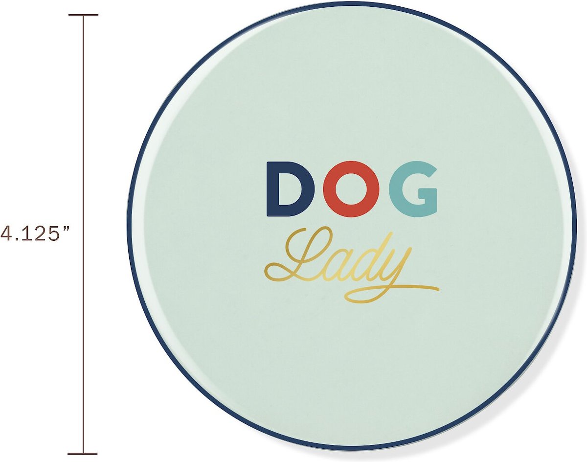 Pet Shop by Fringe Studio Dog Lady Ceramic Coaster