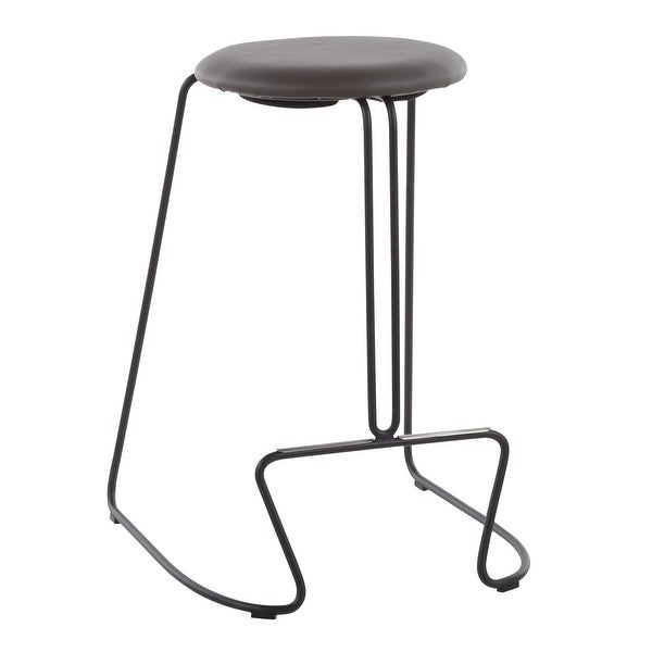 Strick and Bolton Anya Counter Stool in Black Metal - Set of 2