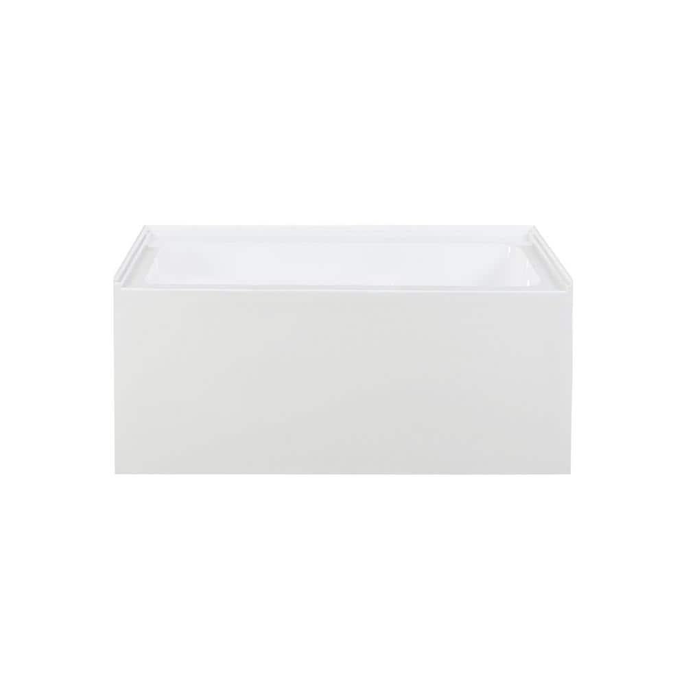 Swiss Madison 48 in x 32 in Right Drain Rectangular Alcove Bathtub in White