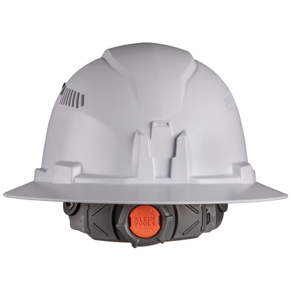 Klein Tools Hard Hat Vented Full Brim with Rechargeable Headlamp White 60407RL from Klein Tools