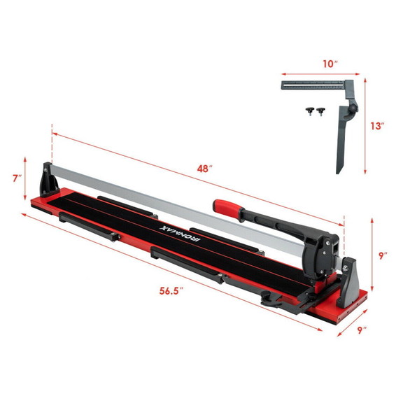 Costway 04762139 48 Inch Manual Tile Cutter Porcel...