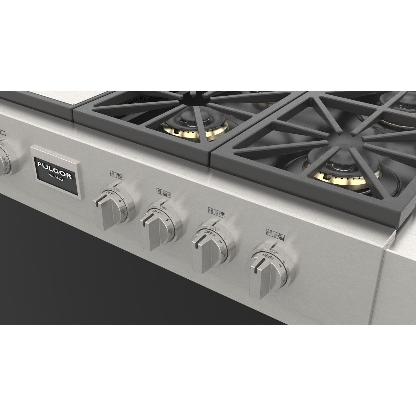 Fulgor Milano 48-inch Built-in Rangetop with Griddle F6GRT486GS1