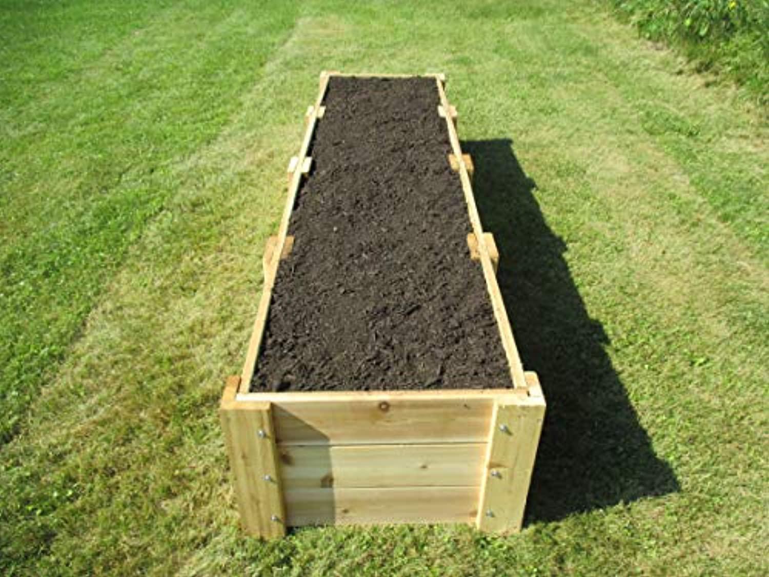 Infinite Cedar RB2x8x16.5 Deep Root Cedar Raised Garden Bed&#44; 2 ft. x 8 ft. x 16.5 in.