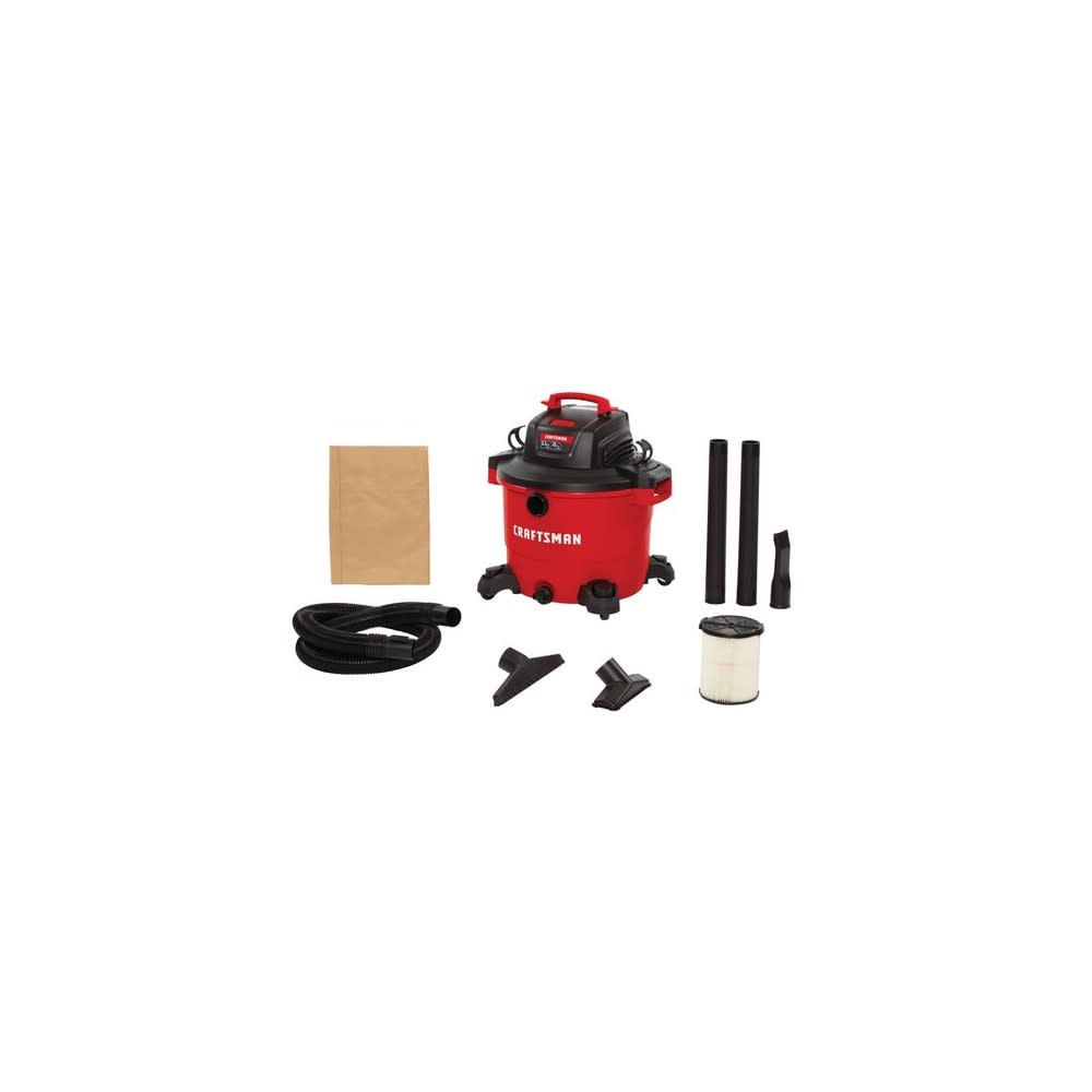 Craftsman Wet/Dry Vacuum 16 Gallon Corded 120V 6.5HP Peak ;