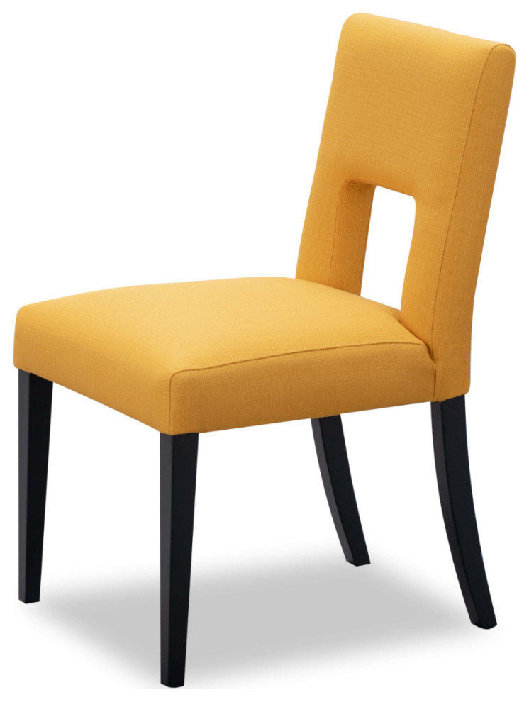 Orange Upholstered Dining Chair  Liang  ampEimil Venice   Contemporary   Dining Chairs   by Oroa   Distinctive Furniture  Houzz