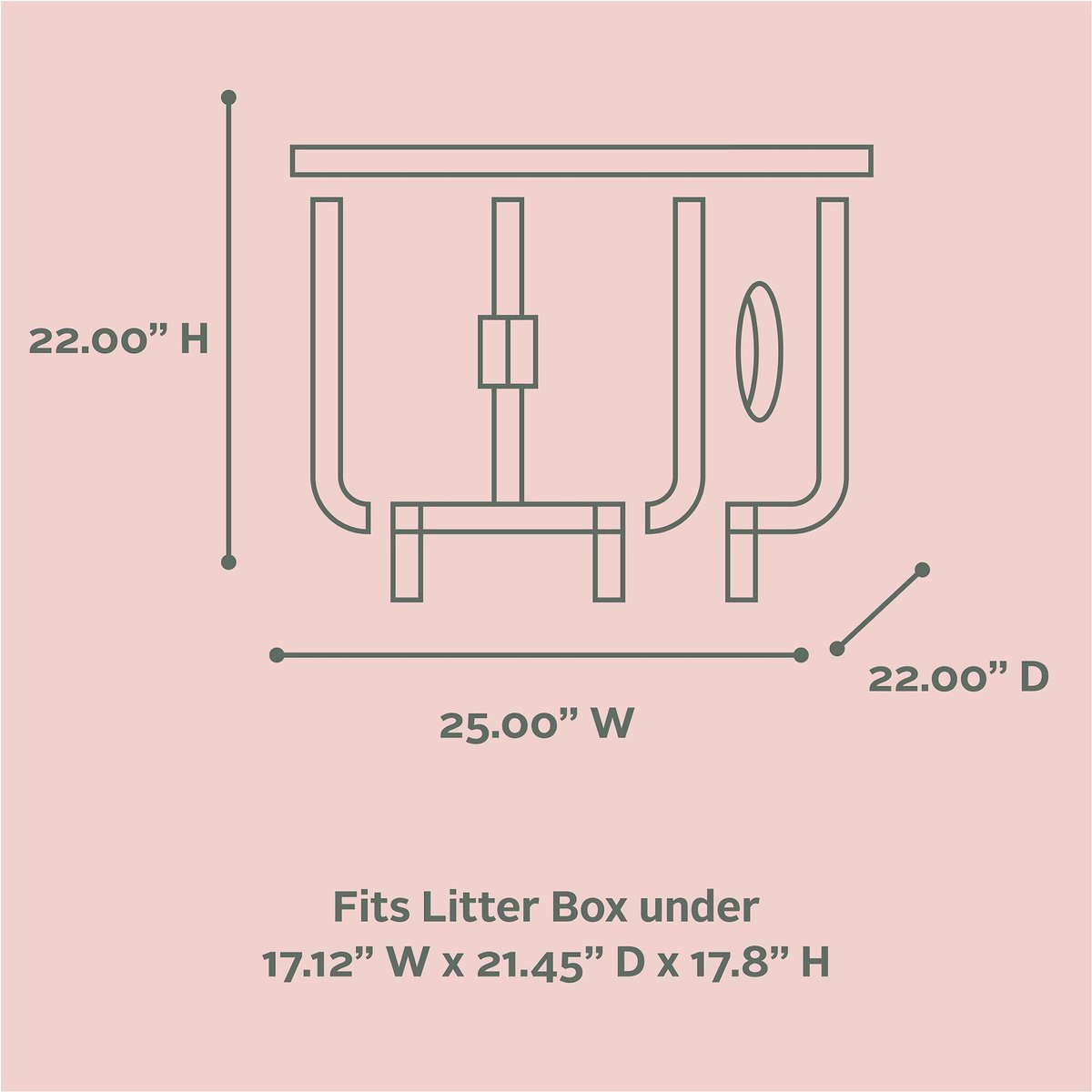 Staart Dyad Wooden Cat Litter Box